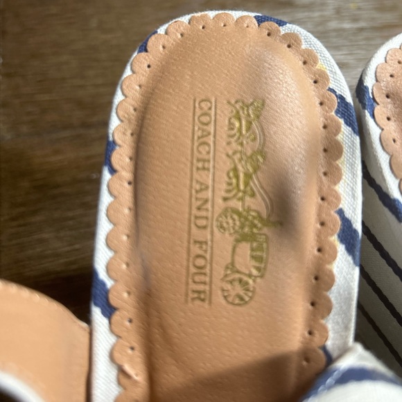 Coach and Four Canvas Wedges size 9 - Picture 10 of 10
